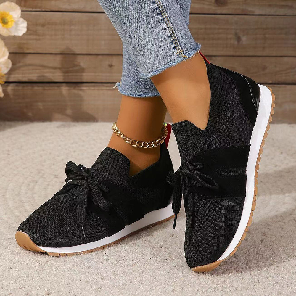 Neue lässige Strick-Sneakers für Damen