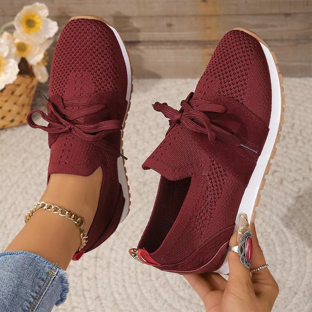 Neue lässige Strick-Sneakers für Damen